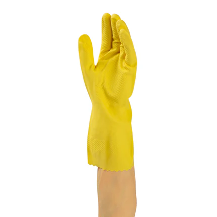 511 Food Service™ Rubber Gloves, Household, Flock Lined, X-Large, Yellow, 1/Pair-B2B Discounters
