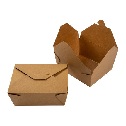 511 Food Service™ Take Out Food Container, Size 8, Kraft, 300/Case-B2B Discounters