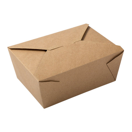 511 Food Service™ Take out Food Container #4, Kraft, 40/Pack, 4 Packs/Case-B2B Discounters