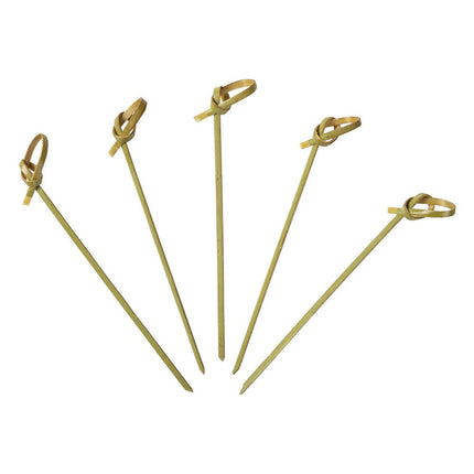 511 Food Service® Skewer Knotted Bamboo, 4", Brown, 1000/Case-B2B Discounters