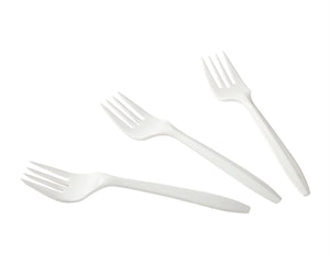 511 Food Service™ Utility Fork, 6", White, 1000/Case - B2B Discounters