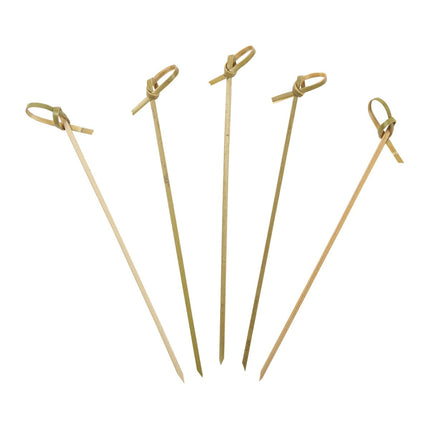 511 Food Service™ Knotted Bamboo Skewers, 6", 100/Pack, 10 Packs/Case-B2B Discounters