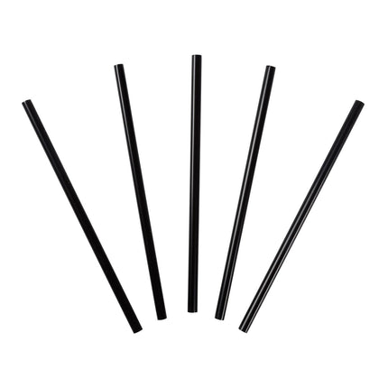 511 Food Service™ Cocktail Paper Straw, Black, 6mm , 625/Pack, 4 Packs/Case-B2B Discounters