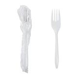 511 Food Service™ Fork Individually Wrapped, White, Polypropylene, 1000/Case-B2B Discounters