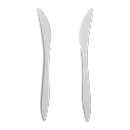 511 Food Service™ Knife Individually Wrapped, White, Polypropylene, 1000/Case-B2B Discounters