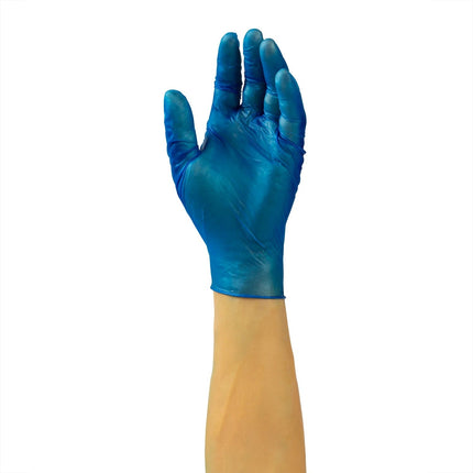 511 Food Service™ Vinyl Powder Free Gloves, Blue, Large, 100/Case-B2B Discounters