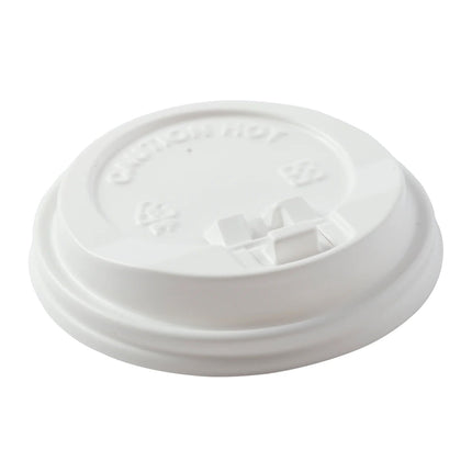 511 Food Service™ Hy Pax Hot Dome Lid for 8oz Cups, 80mm, White, 1000/Case-B2B Discounters
