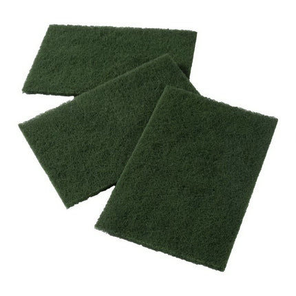 511 Food Service™ Green Scrub Pad, F96C, 6x9, 10/Pack-B2B Discounters
