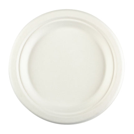 511 Food Service™ Bagasse Plate, 10", 125/Pack, 4 Packs/Case-B2B Discounters