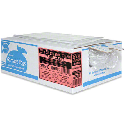 Ralston Can Liner, Low Density, 26" x 36", X-Strong, Red, 125/Case-B2B Discounters