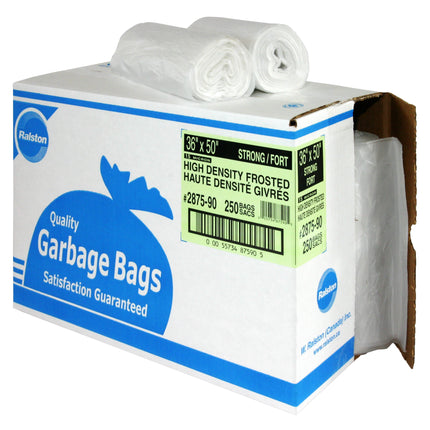 Ralston Can Liner, High Density, 22" X 24", Frosted, 1000/Case-B2B Discounters