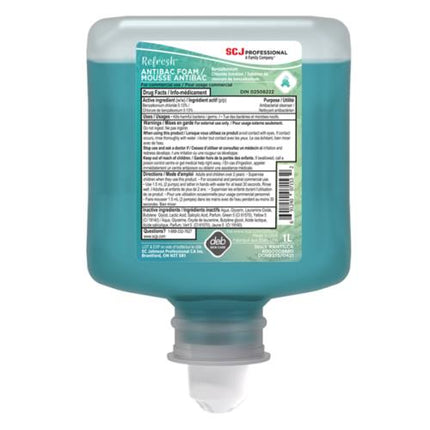 SC Johnson Refresh® Antibac Foam Soap, Green, Citrus Scent, 1L, 6/Case-B2B Discounters