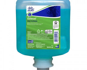 Deb® Hair and Body Wash 1L bottle for removing workplace dirt.