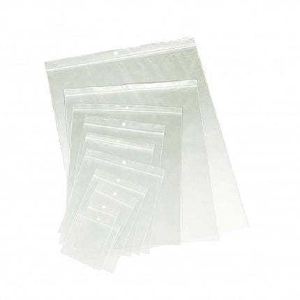 Reclosable Poly Bag, 100% Virgin Low-Density Polyethylene (LDPE), Clear, 2 Mil", Clear, 1000 Bag/Case, Made in Canada-B2B Discounters