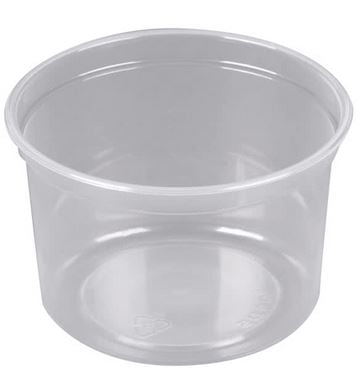 Plastic Deli Container, 16oz, Clear, 500/Case-B2B Discounters
