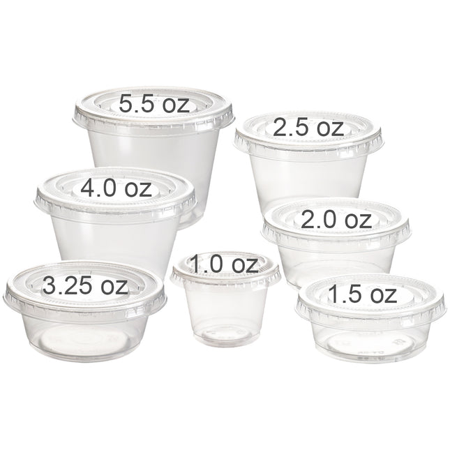 Premier Essentials Portion Cups, 4oz, Clear, Polypropylene, 2500 Cups/Case-B2B Discounters