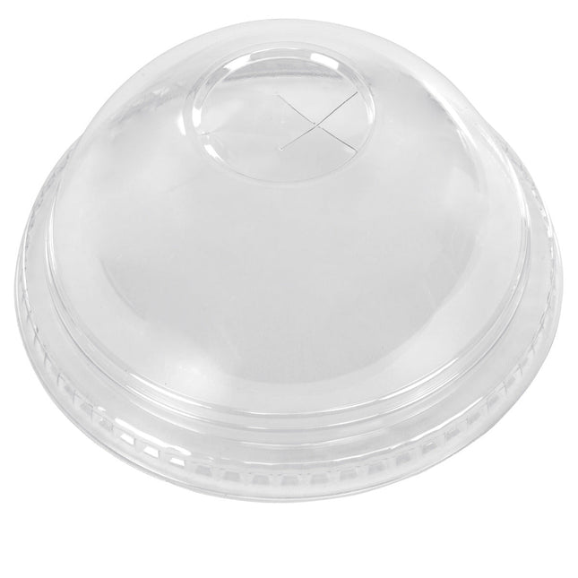Cold Cup Dome Lid for  12-24oz Cups, Clear, PET, 1000/Case
