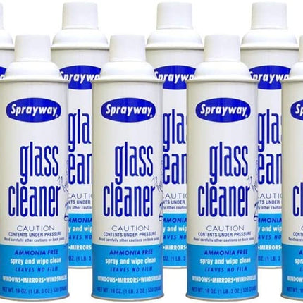 Sprayway® Glass Cleaner, Aerosol Can, 539 g, Clear, 12/Case-B2B Discounters