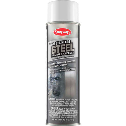 Sprayway® Stainless Steel Cleaner & Polish, 15oz, 12/Case-B2B Discounters