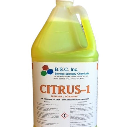 BSC® Citrus Cleaner/Degreaser, Yellow, 4L, 1/Each-B2B Discounters