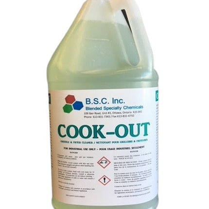 BSC® Cook Out Griddle Cleaner, 4L, Clear, 4/Case-B2B Discounters
