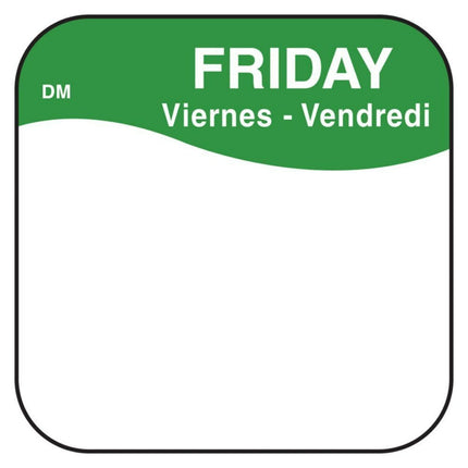 Daymark® DissolveMark® Label Roll, Blank Friday, 1" X 1", Grey/White, 1/Roll-B2B Discounters