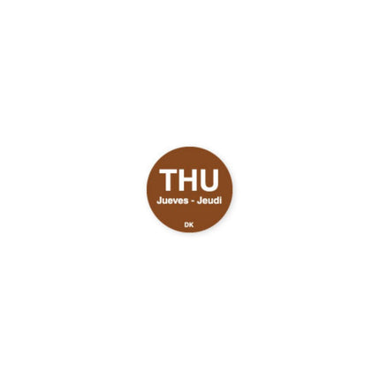 Daymark® DissolveMark® Label Roll, Thursday, Non-Dissolvable, 1/Roll-B2B Discounters