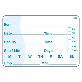 Daymark® DissolveMark® Label Roll, Shelf Life Item/Date/Use By, Dissolvable, 250/Roll-B2B Discounters