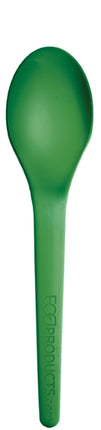 Plantware® Compostable Spoon, 6", Green, 1000/Case-B2B Discounters