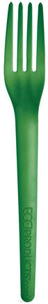 Plantware® Compostable Dinner Fork, 7", Green, 1000/Case-B2B Discounters