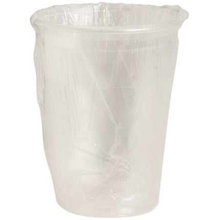 Dante Plastic Cups, 9oz, Clear, Individually Wrapped, 1000/Case-B2B Discounters