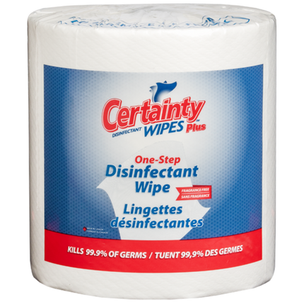 Certainty™ Plus Disinfectant Wipes, 8" X 6", 2400/Case-B2B Discounters