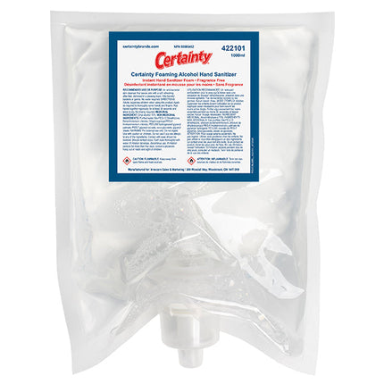 Certainty™ Foaming Hand Sanitizer, 70% Alcohol, 4/Case-B2B Discounters