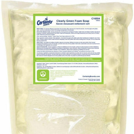 Certainty™ Foaming Clearly Green Hand Wash, 4/Case-B2B Discounters