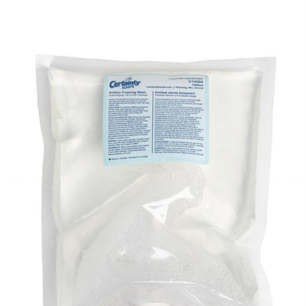 Certainty™ Foaming Antibacterial Hand Wash, Unscented, Clear, 4/Case-B2B Discounters