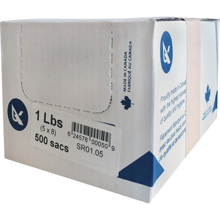 Polykar® Poly Bag, 5" X 8", 1lb, Clear, 500/Case-B2B Discounters