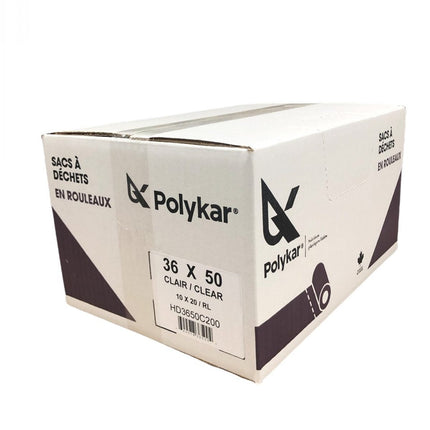 Polykar® Can Liners, 35" X 50", Extra Strong, 24 Micron - 100/Case-B2B Discounters