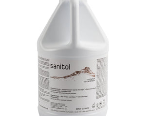 Sanitol Disinfectant Sanitizer Deodorizer, 4 L, No Rinse, 4/Case-B2B Discounters