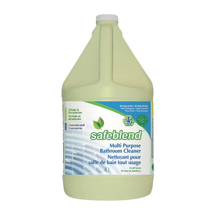SafeBlend® Bathroom Cleaner, Clear, Fresh Scent, 4L, 4 Jugs/Case, Mae In Canada-B2B Discounters