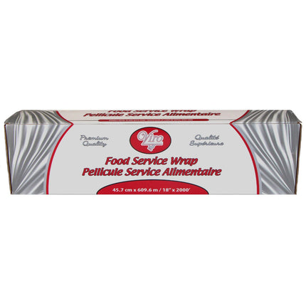 Food Wrap Roll - Cutter Box, 18" X 2000', 1 Roll/Case-B2B Discounters