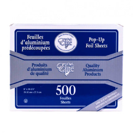 Chef Elite Pop-Up Aluminum Sheet, 8" X 10.75", Silver, 3000/Case-B2B Discounters