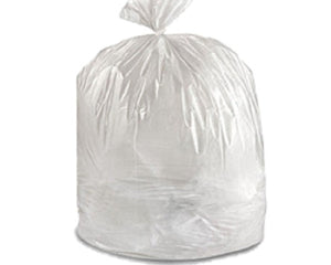 Ralik Garbage Bags, High Density, 20" X 22", 0.65mil, Clear, 500/Case-B2B Discounters
