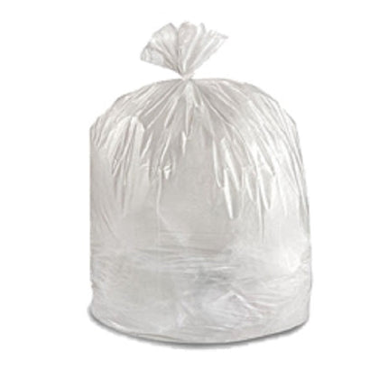 Ralik Garbage Bags, High Density, 20" X 22", 0.65mil, Clear, 500/Case-B2B Discounters