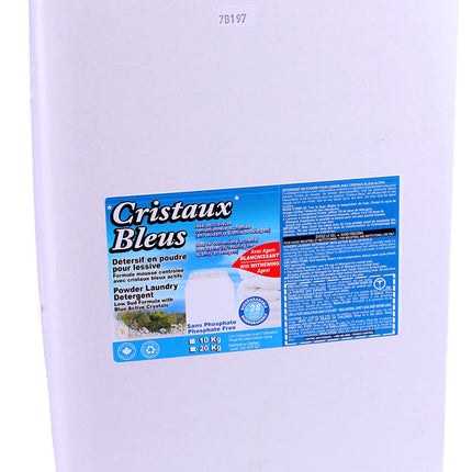 Cristaux Bleus™ Laundry Powder, Phosphate Free, 20kg, 1/Each-B2B Discounters