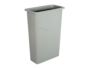Globe™ Slimjim Waste Container, 10.75" X 20" X 30", Grey, 1/Each-B2B Discounters
