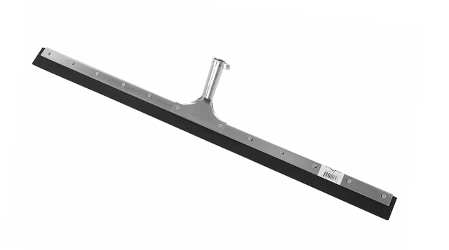 Globe™ Squeegee, Rubber, Straight, 24", Black/Silver, 1/Each-B2B Discounters
