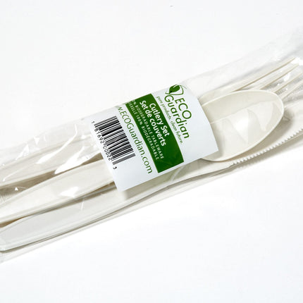 Eco Guardian® Cutlery Kit (Forks, Knives, & Spoons), 400/Pack-B2B Discounters