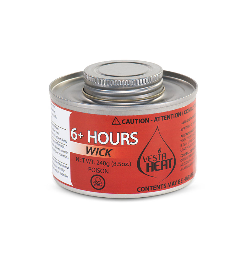 Leolight™ Chafing Fuel with 6+ Hours Vesta Heat Wick Screw Top, 24/Case-B2B Discounters