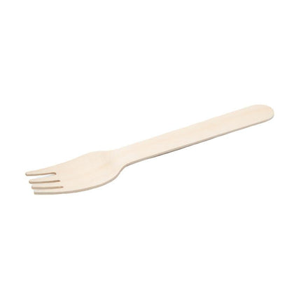 Eco-Packaging® Wooden Fork, Compostable, 10 Packs/Case, 100 Forks/Pack-B2B Discounters