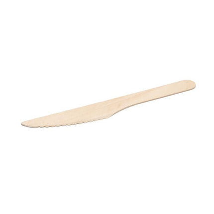 Eco-Packaging® Compostable Wooden Knife, 6", Birch Wood, 1000/Case-B2B Discounters